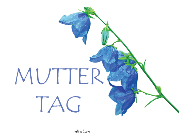 Free Holidays Flower Logo Text For Muttertag Clipart Transparent Background