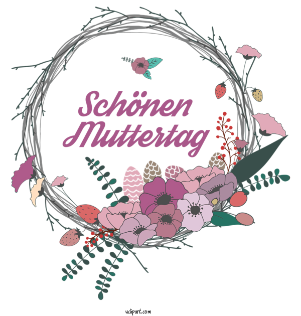 Free Holidays Wreath  International Women's Day For Muttertag Clipart Transparent Background