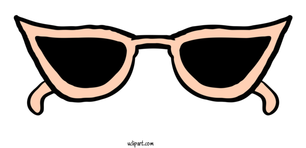 Free Cartoon Sunglasses Goggles Cartoon For Clipart Clipart Transparent Background