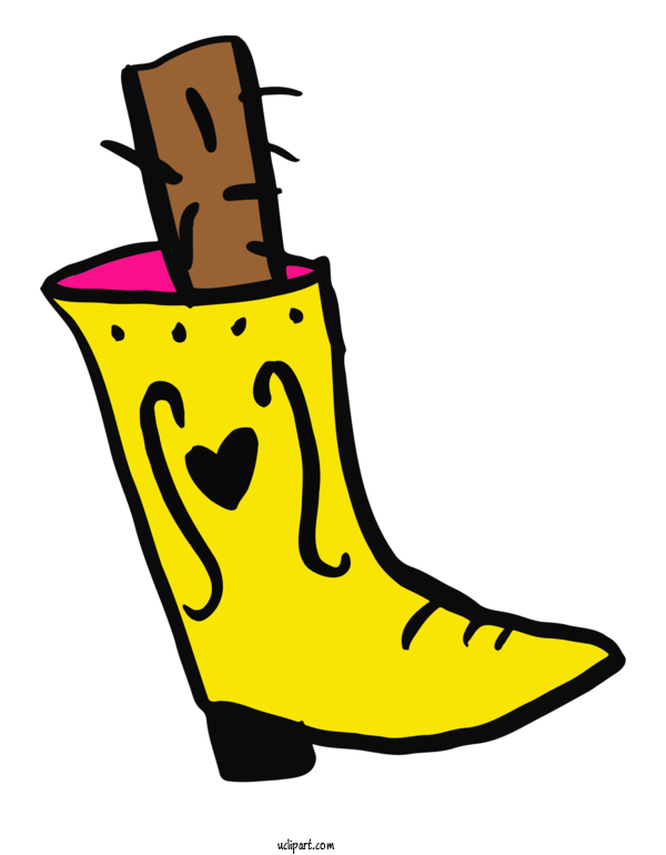 Free Cartoon Cartoon Shoe Yellow For Clipart Clipart Transparent Background