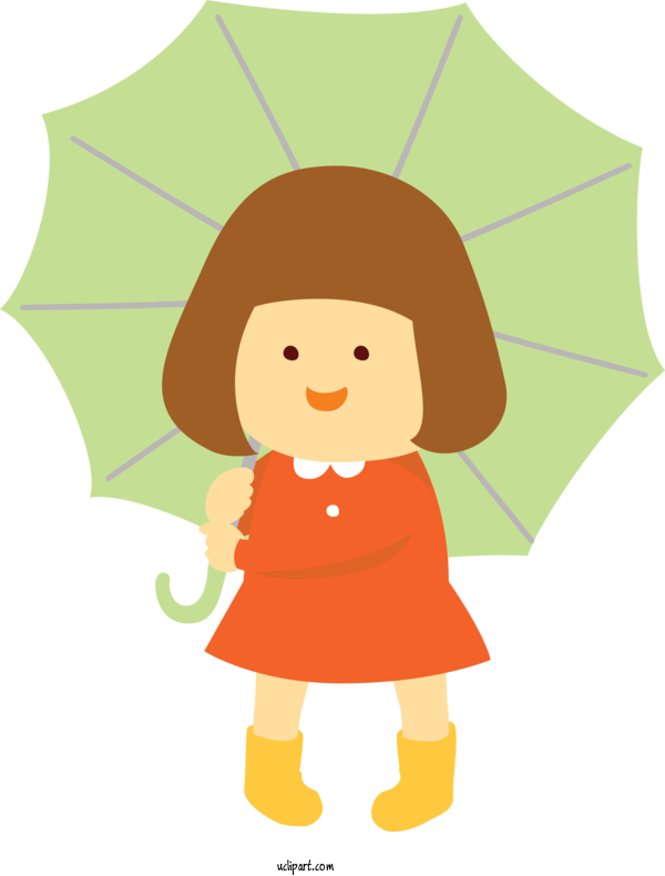 Free Weather Cartoon Character Line For Rain Clipart Transparent Background