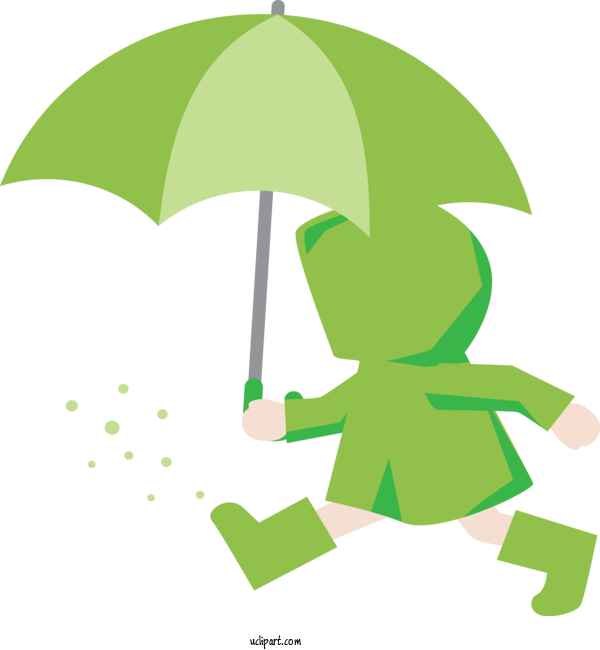 Free Weather Leaf Plant Stem Cartoon For Rain Clipart Transparent Background