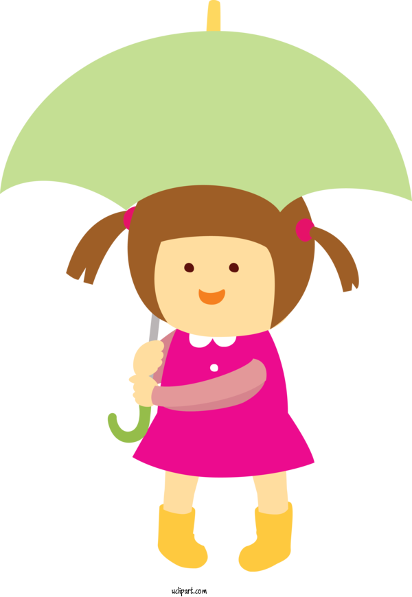 Free Weather Cartoon Character Line For Rain Clipart Transparent Background