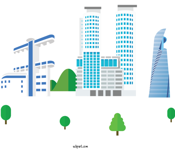 Free Buildings Logo Font Diagram For City Clipart Transparent Background