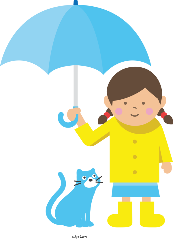 Free Weather Cartoon Infant Text For Rain Clipart Transparent Background