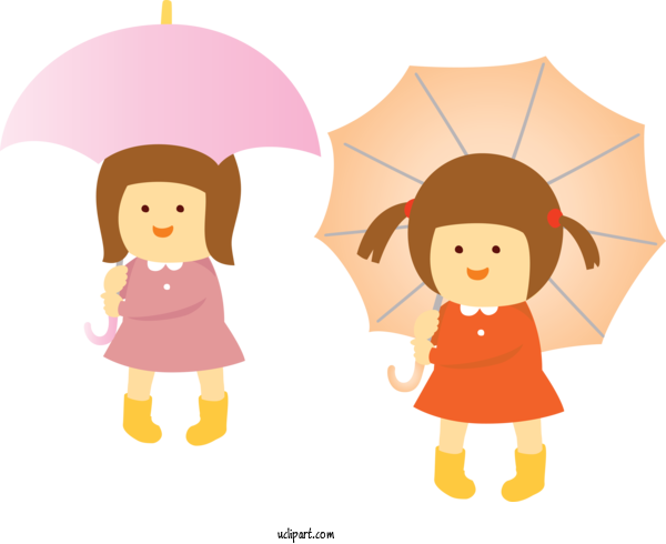 Free Weather Cartoon Character Joint For Rain Clipart Transparent Background