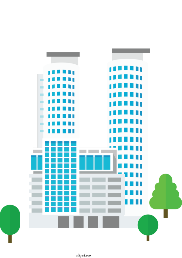 Free Buildings Design Diagram Pattern For City Clipart Transparent Background