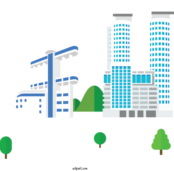 Free Buildings Logo Diagram Font For City Clipart Transparent Background