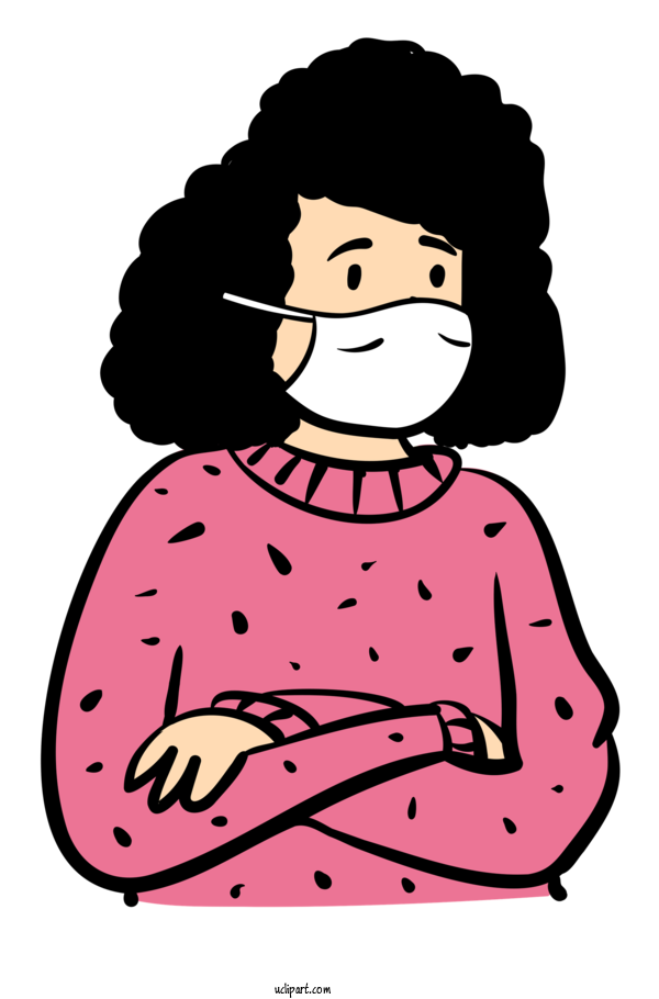 Free Medical Design Cartoon For Surgical Mask Clipart Transparent Background