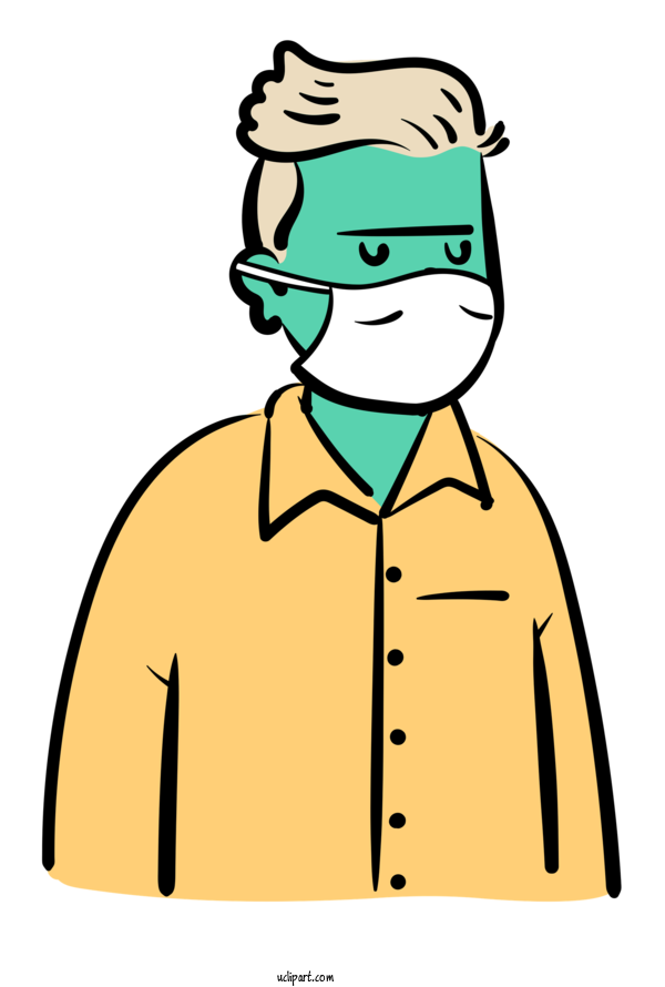 Free Medical Cartoon Meter Character For Surgical Mask Clipart Transparent Background