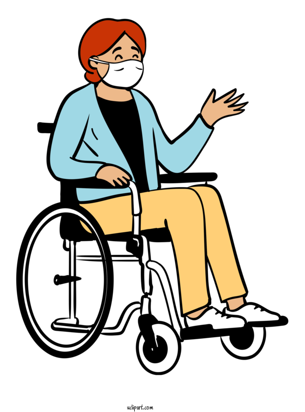 Free Activities Sitting Wheelchair For Sitting Clipart Transparent Background