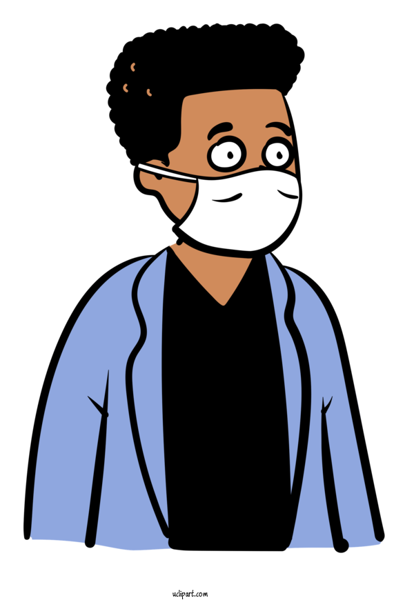 Free Medical Facial Hair Forehead Human For Surgical Mask Clipart Transparent Background