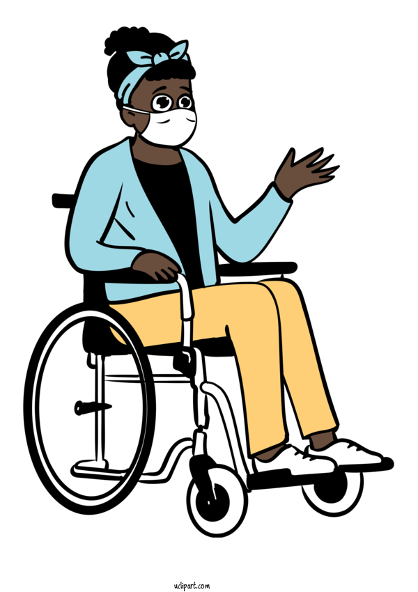 Free Activities Wheelchair Sitting Drawing For Sitting Clipart Transparent Background