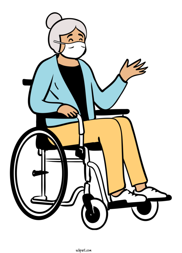 Free Activities Wheelchair Sitting For Sitting Clipart Transparent Background