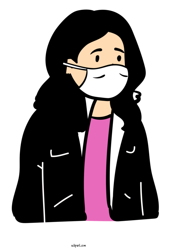 Free Medical Human Facial Expression For Surgical Mask Clipart Transparent Background