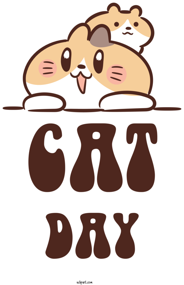 Free Animals Design Snout Cartoon For Cat Clipart Transparent Background
