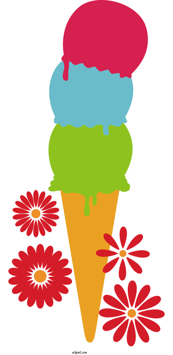 Free Food Flower Leaf Petal For Ice Cream Clipart Transparent Background