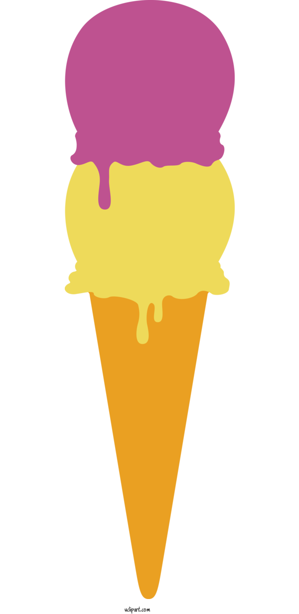 Free Food Ice Cream Cone Cartoon Line For Ice Cream Clipart Transparent Background