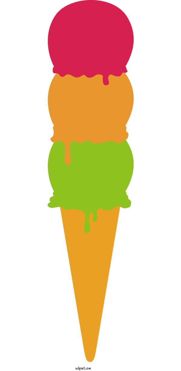 Free Food Ice Cream Cone Cartoon Line For Ice Cream Clipart Transparent Background