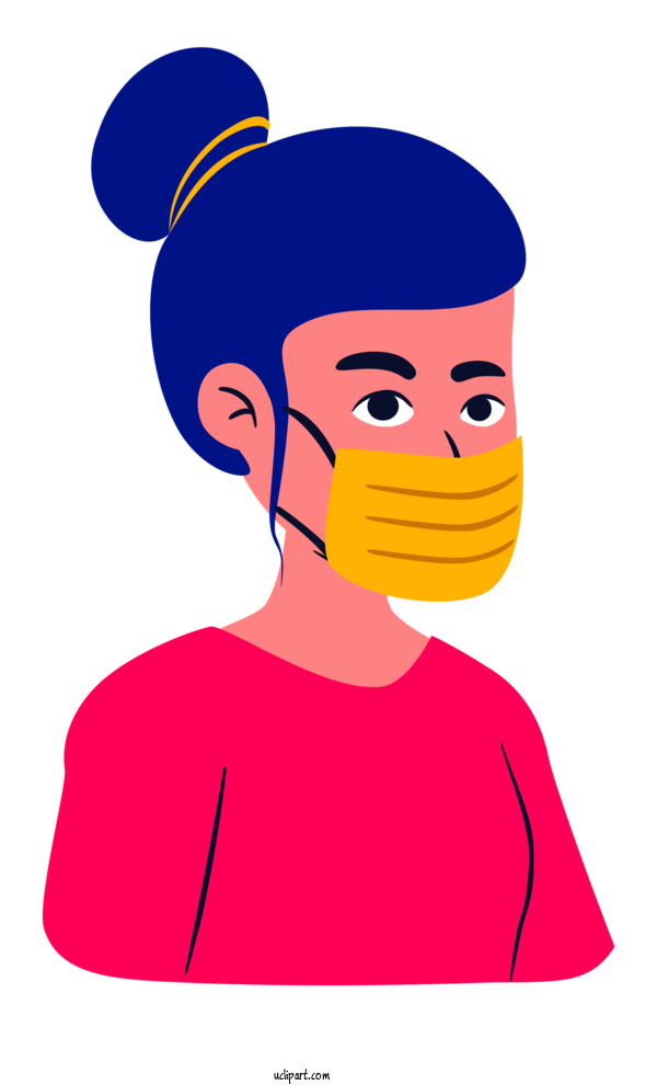 Free Medical Face Forehead For Surgical Mask Clipart Transparent Background