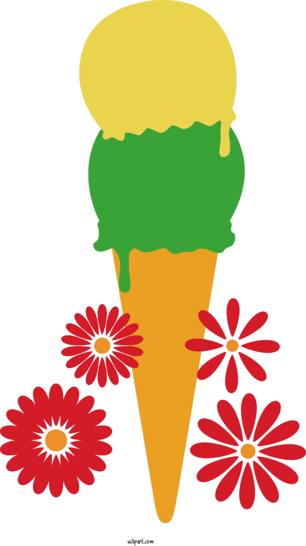 Free Food Yellow White Design For Ice Cream Clipart Transparent Background