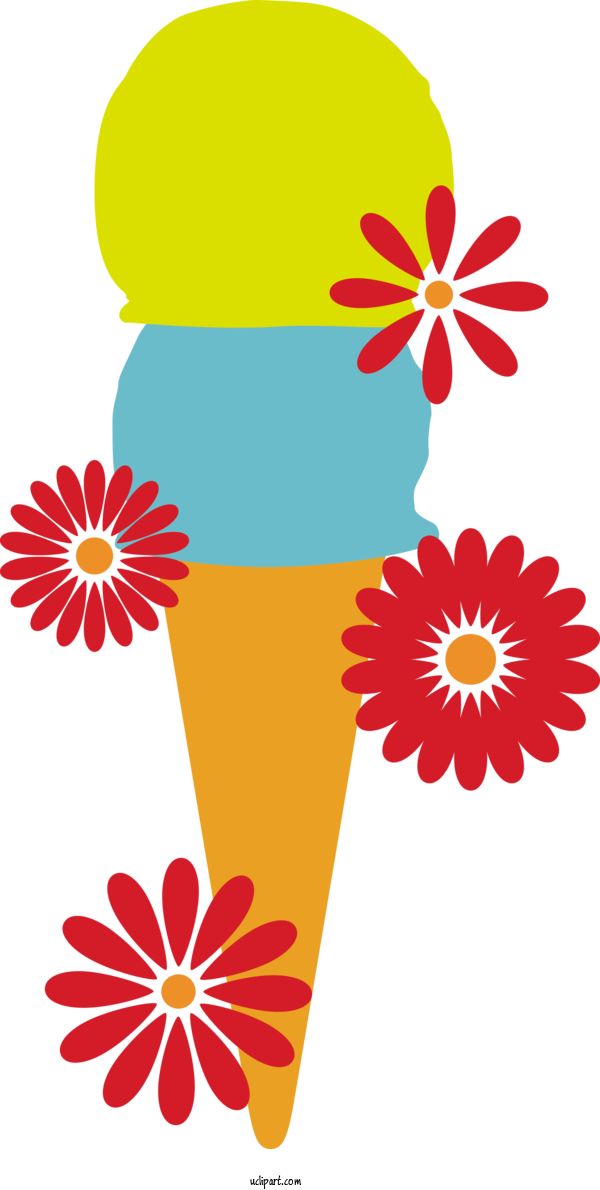 Free Food Flower Vector Royalty Free For Ice Cream Clipart Transparent Background