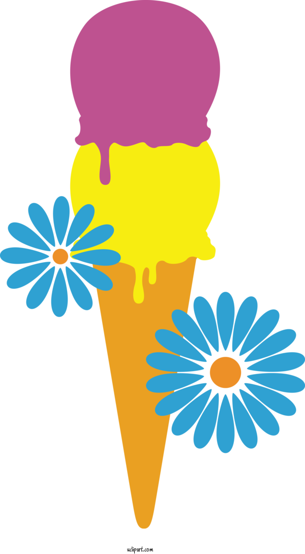 Free Food Floral Design Flower Design For Ice Cream Clipart Transparent Background