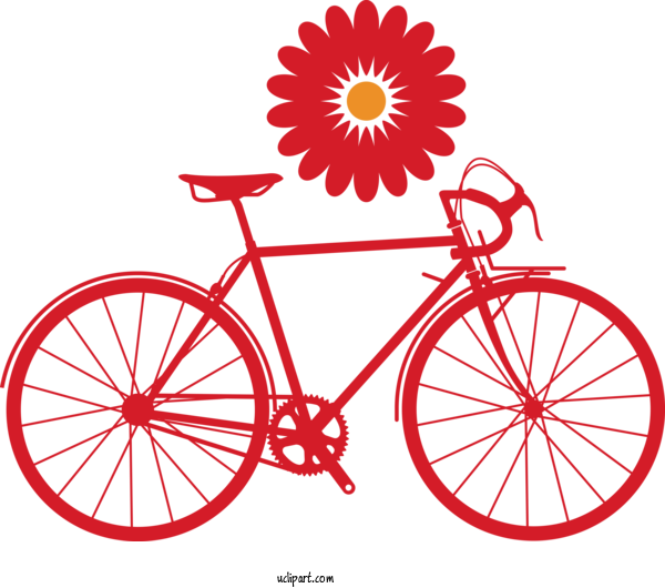 Free Transportation Bicycle Road Bike Felt Bicycles For Bicycle Clipart Transparent Background