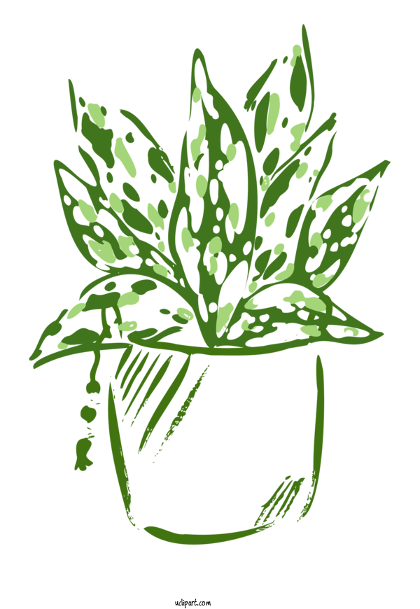 Free Nature Leaf Line Art Flower For Plant Clipart Transparent Background