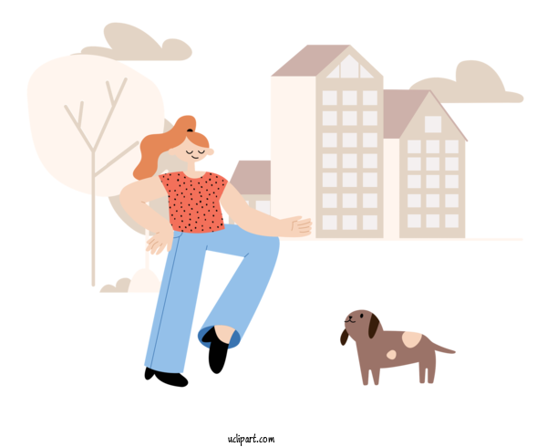 Free Life Dog Design Cartoon For Alone Time Clipart Transparent Background