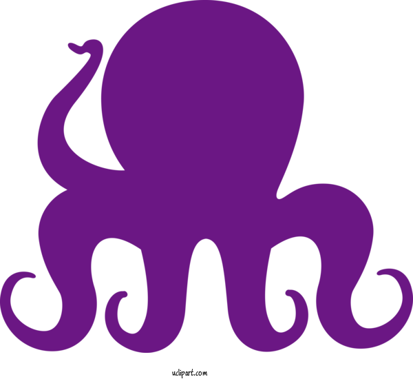 Free Animals Octopus Elephants Line For Octopus Clipart Transparent Background