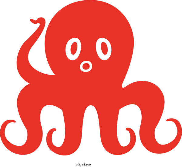 Free Animals Octopus Cartoon Line For Octopus Clipart Transparent Background
