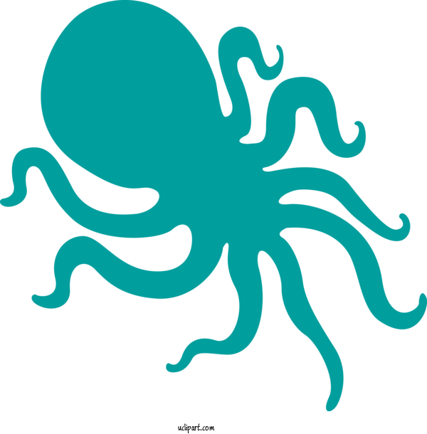 Free Animals Octopus Line Art Meter For Octopus Clipart Transparent Background