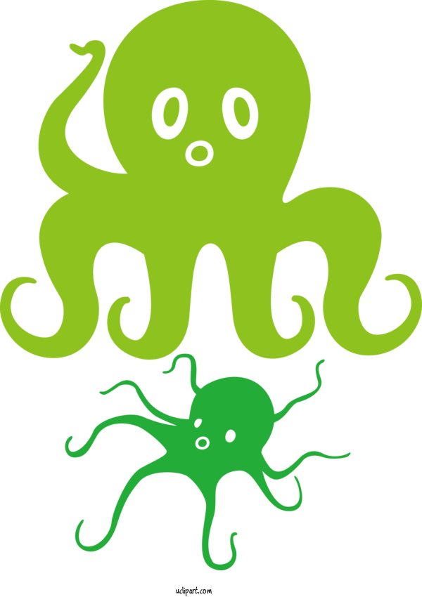 Free Animals Octopus Cartoon Leaf For Octopus Clipart Transparent Background