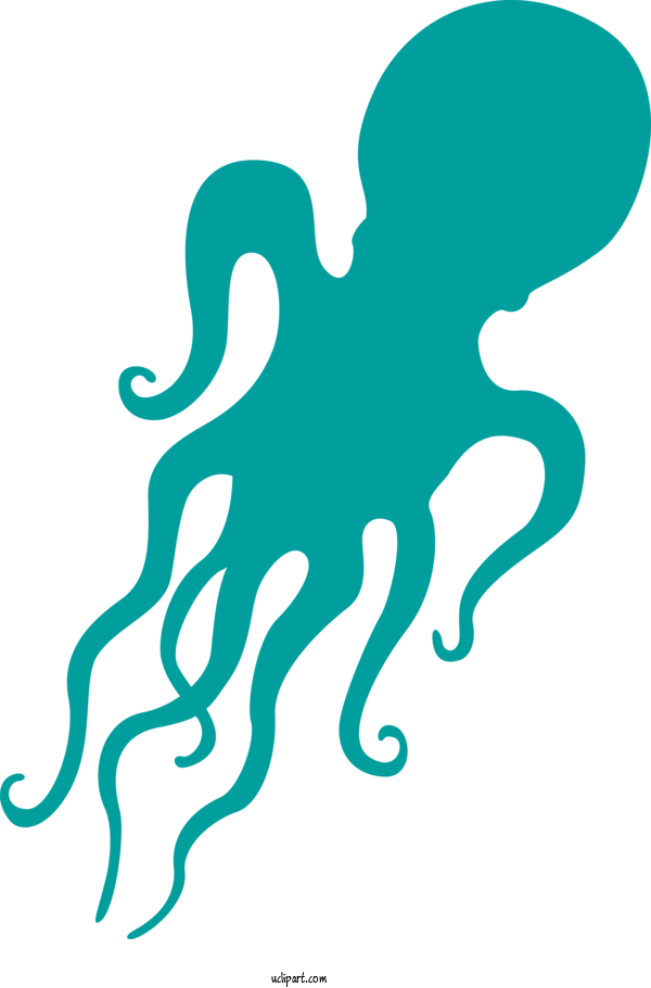 Free Animals Octopus Line Art Black And White For Octopus Clipart Transparent Background