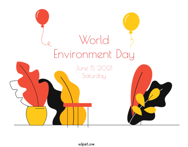 Free Holidays Flower Design Cartoon For World Environment Day Clipart Transparent Background
