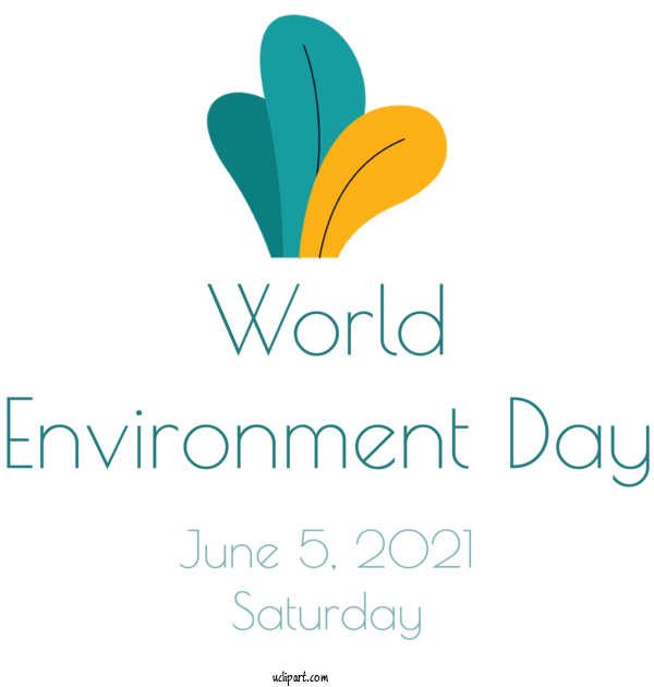 Free Holidays Logo Design Text For World Environment Day Clipart Transparent Background