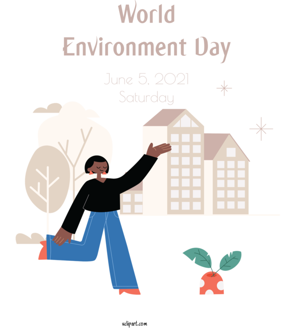 Free Holidays Public Relations Cartoon Diagram For World Environment Day Clipart Transparent Background