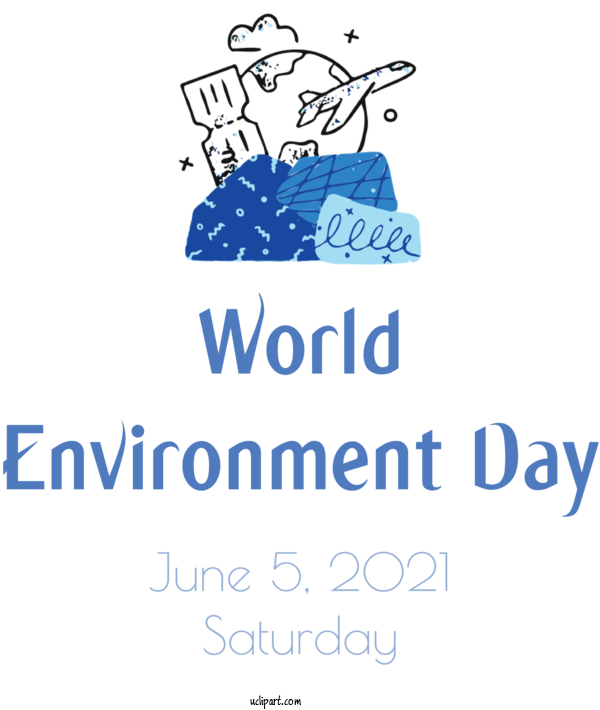 Free Holidays Logo Font Line For World Environment Day Clipart Transparent Background