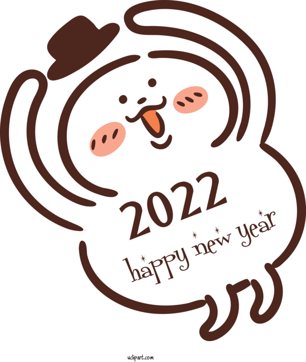 Free Holidays Cartoon Meter Happiness For New Year Clipart Transparent Background