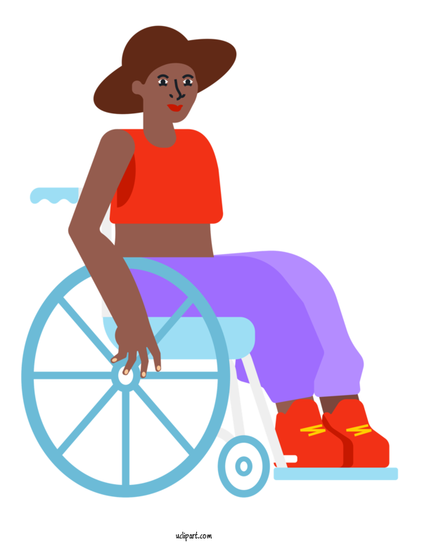 Free Transportation Vector For Wheelchair Clipart Transparent Background