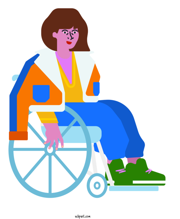 Free Transportation Line Art Royalty Free For Wheelchair Clipart Transparent Background