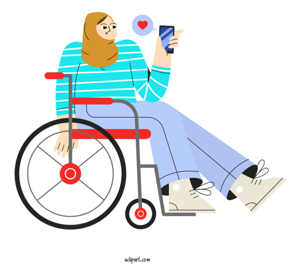 Free Transportation Gratis For Wheelchair Clipart Transparent Background