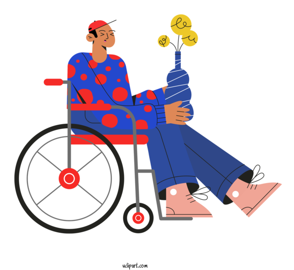Free Transportation T Shirt For Wheelchair Clipart Transparent Background