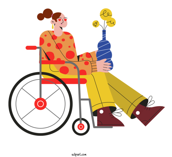 Free Transportation  For Wheelchair Clipart Transparent Background
