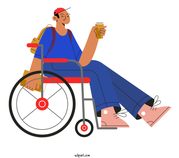 Free Transportation Clothing For Wheelchair Clipart Transparent Background