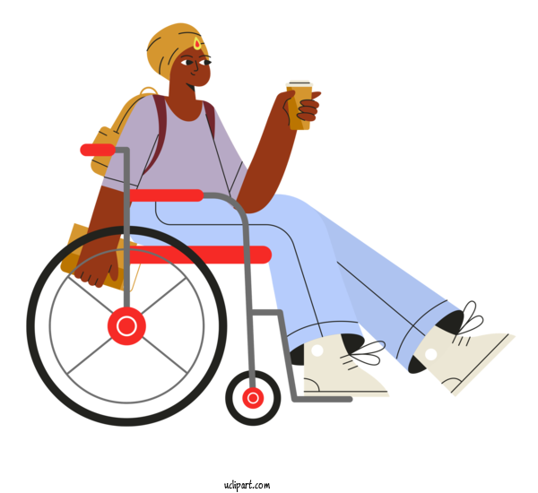 Free Transportation Cartoon Megaphone Sports Equipment For Wheelchair Clipart Transparent Background