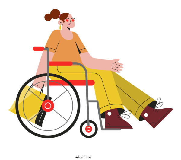 Free Transportation  For Wheelchair Clipart Transparent Background