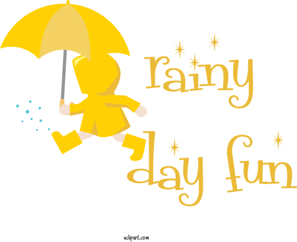 Free Life Logo Design Yellow For Rainy Day Clipart Transparent Background