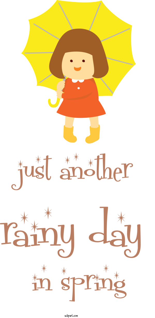 Free Life Cartoon Yellow Line For Rainy Day Clipart Transparent Background